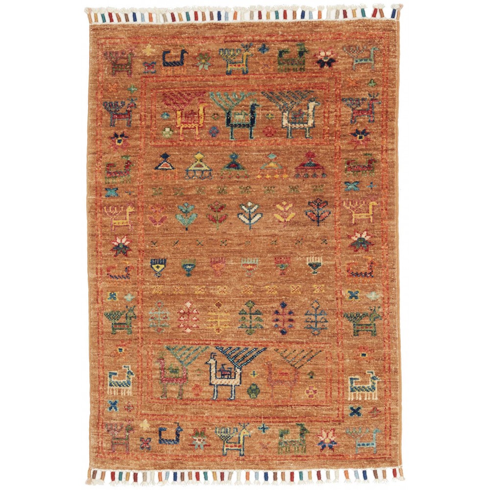 Tappeto Rubin Pakistan arancione bianco 60x89