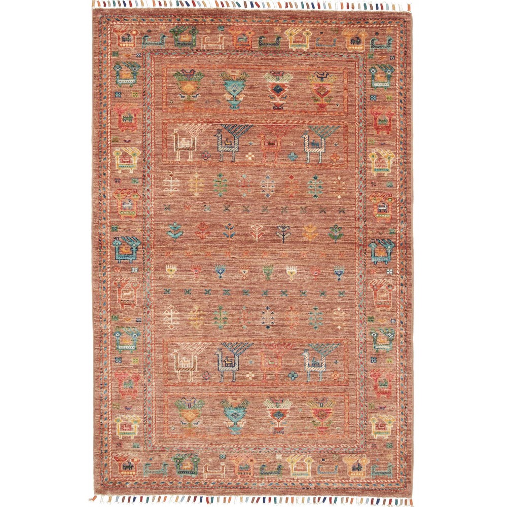 Tappeto Rubin Pakistan marrone bianco 98x149