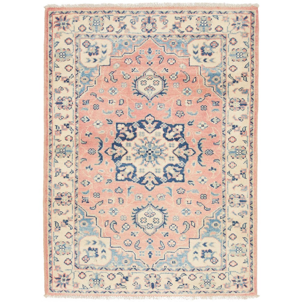 Tappeto Kazak Afghanistan beige giallo 84x113