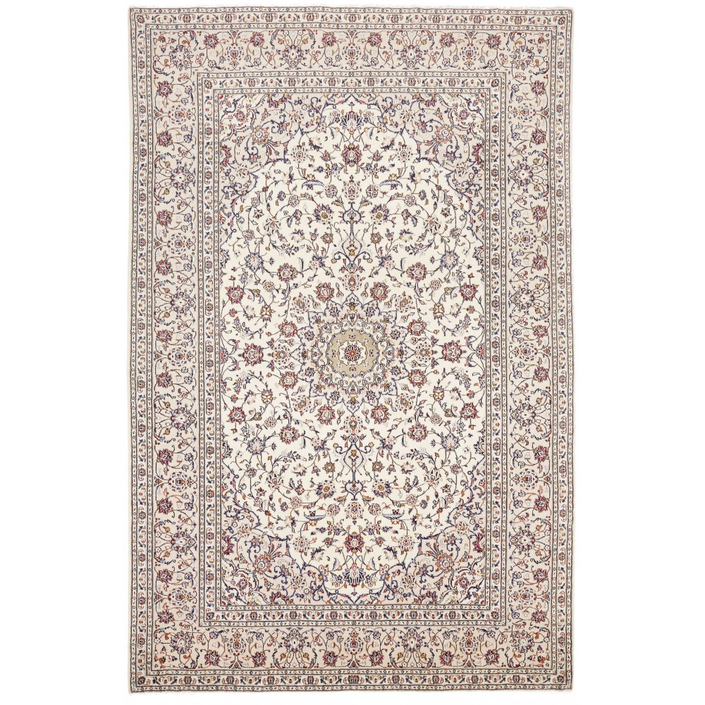 Tappeto Kashan Persia bianco 195x300