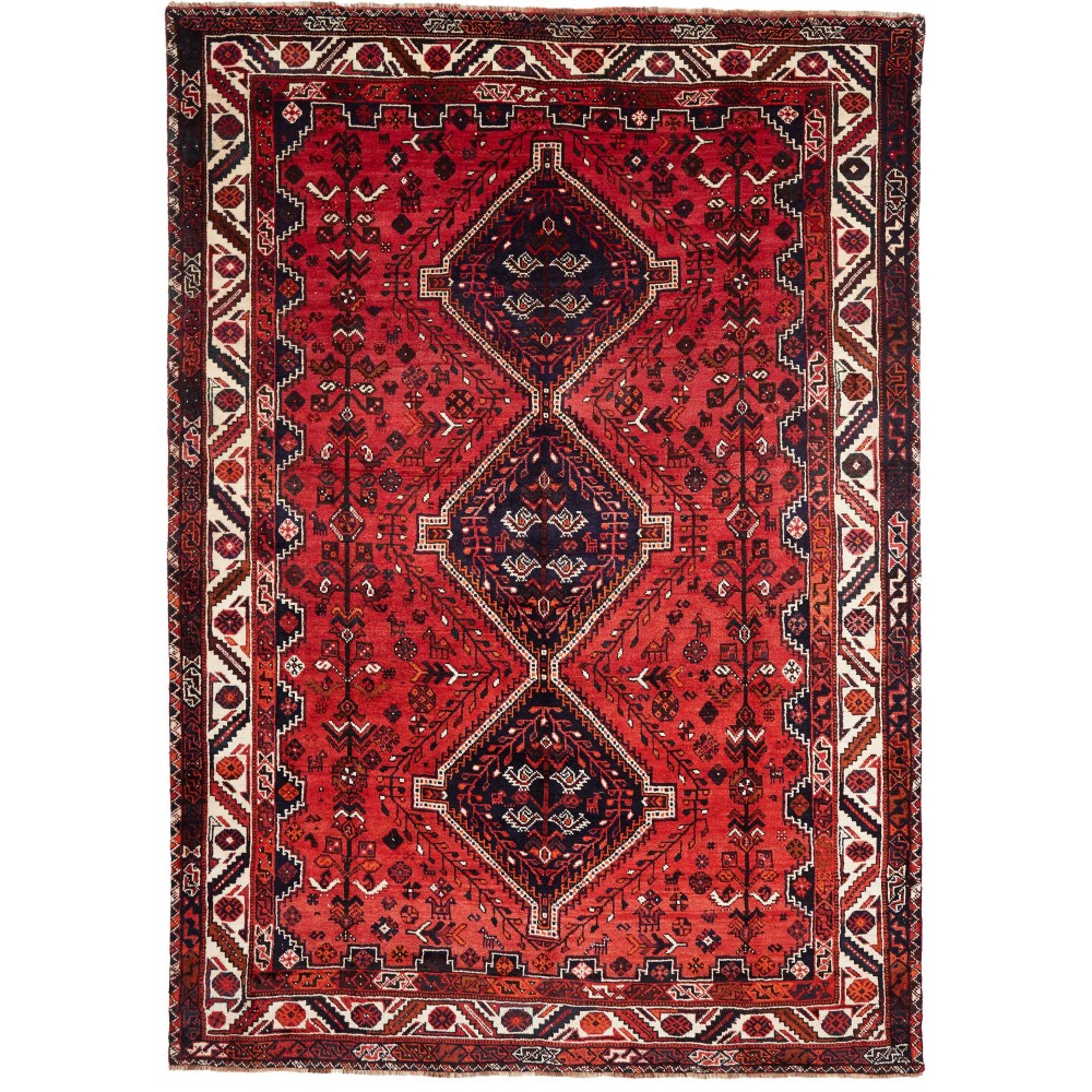 Tappeto Shiraz Persia marrone giallo 225x318