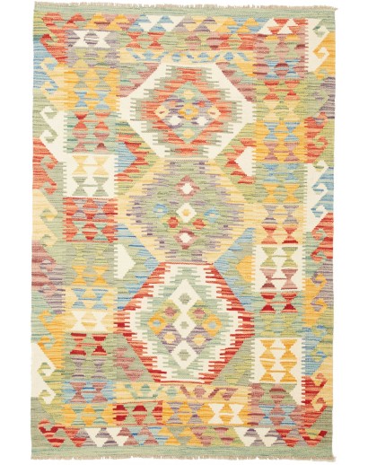 Tappeto Kilim Afghanistan marrone 103x154