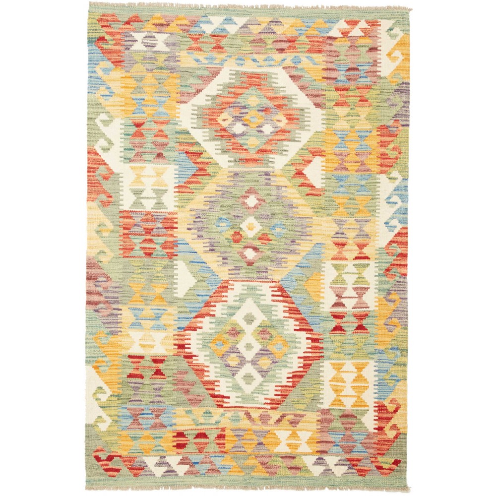 Tappeto Kilim Afghanistan marrone 103x154