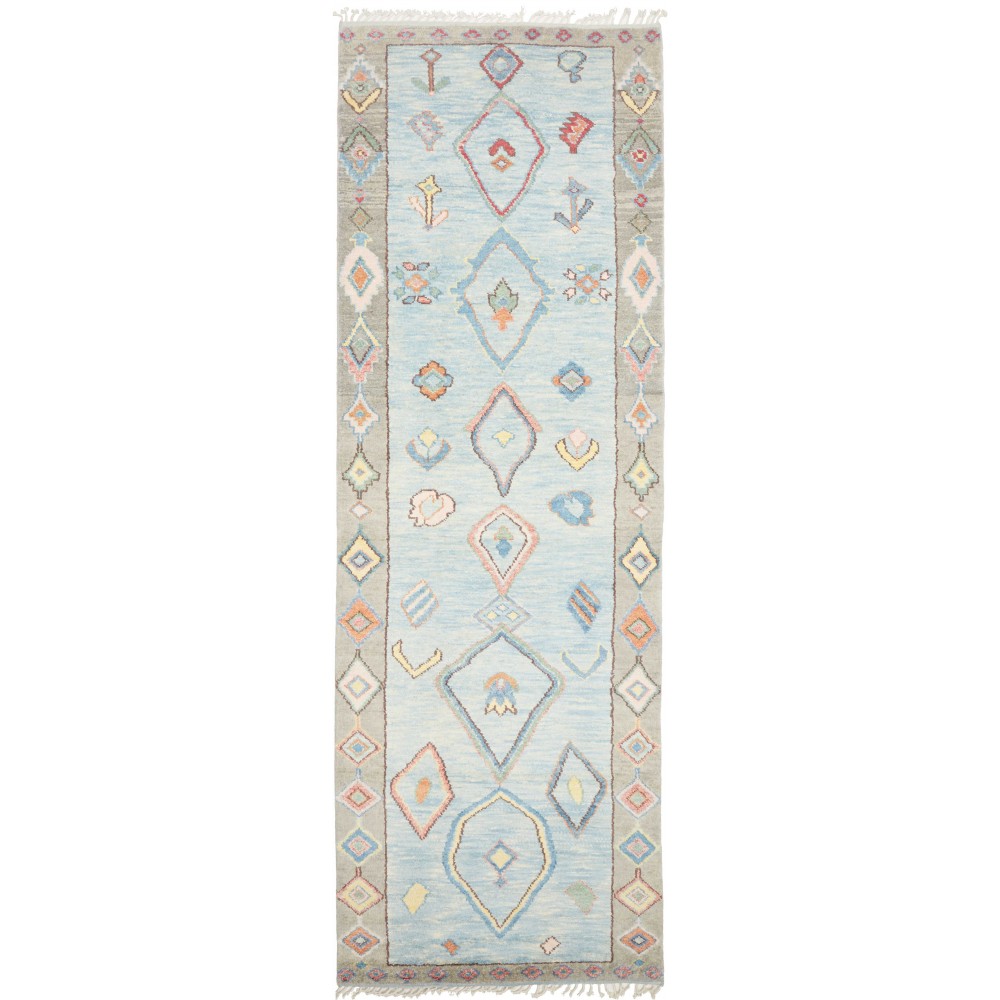 Tappeto bianco marrone 126x376