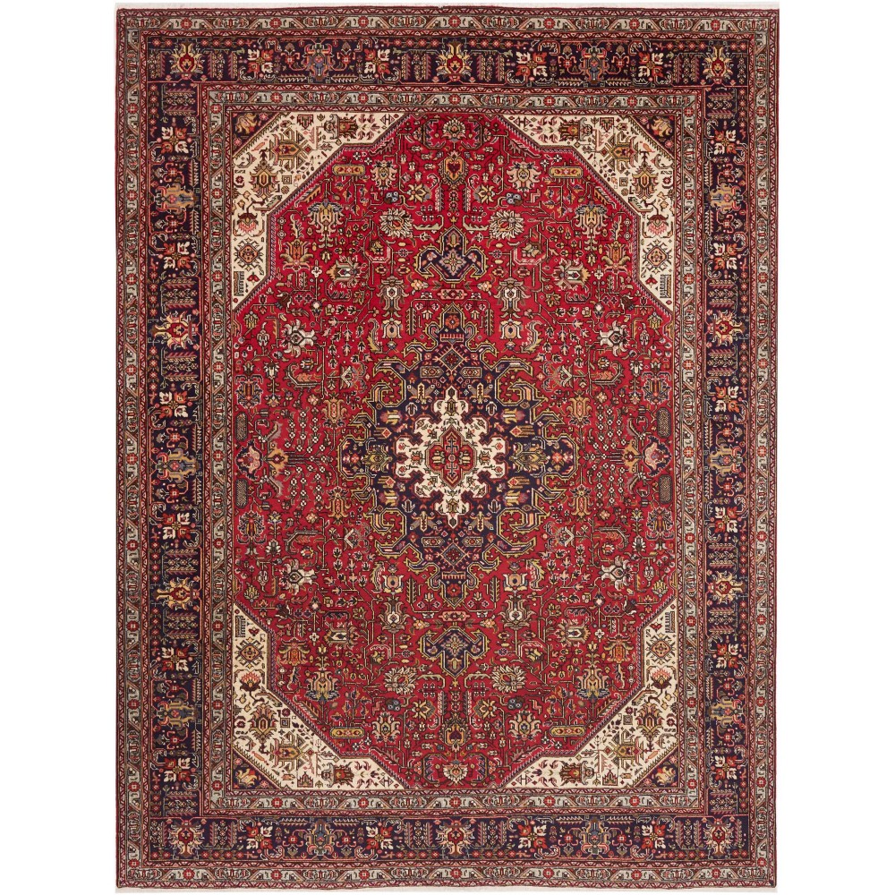 Tappeto Tabriz Persia marrone giallo 248x334