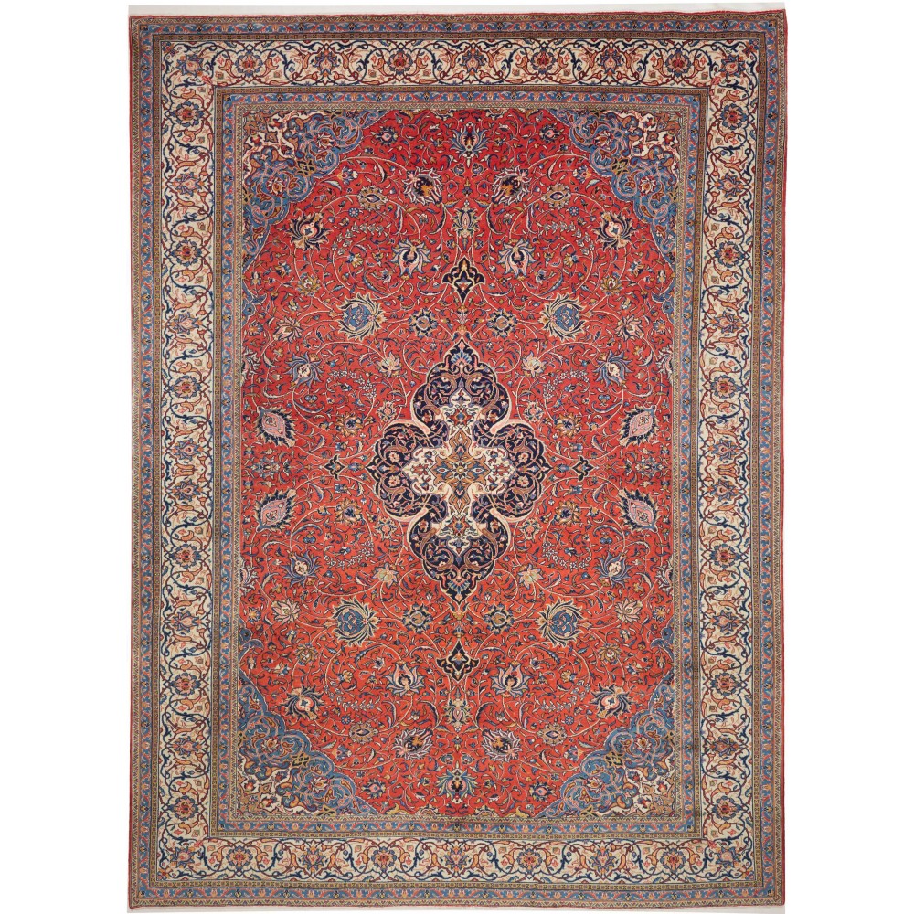 Tappeto Sarough Persia rosso grigio 303x415