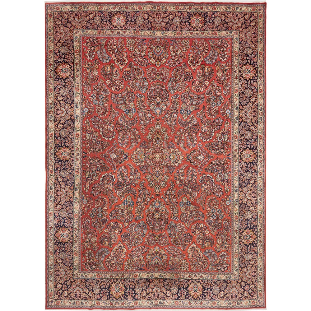 Tappeto Sarough Persia rosso grigio 283x398
