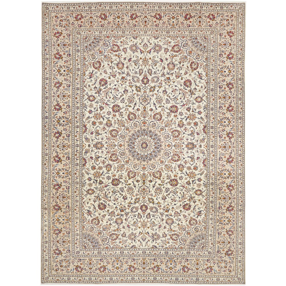 Tappeto Kashan Persia bianco grigio 250x345