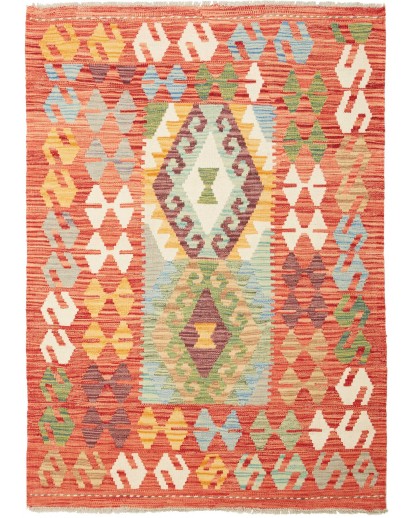 Tappeto Kilim Afghanistan arancione 108x150