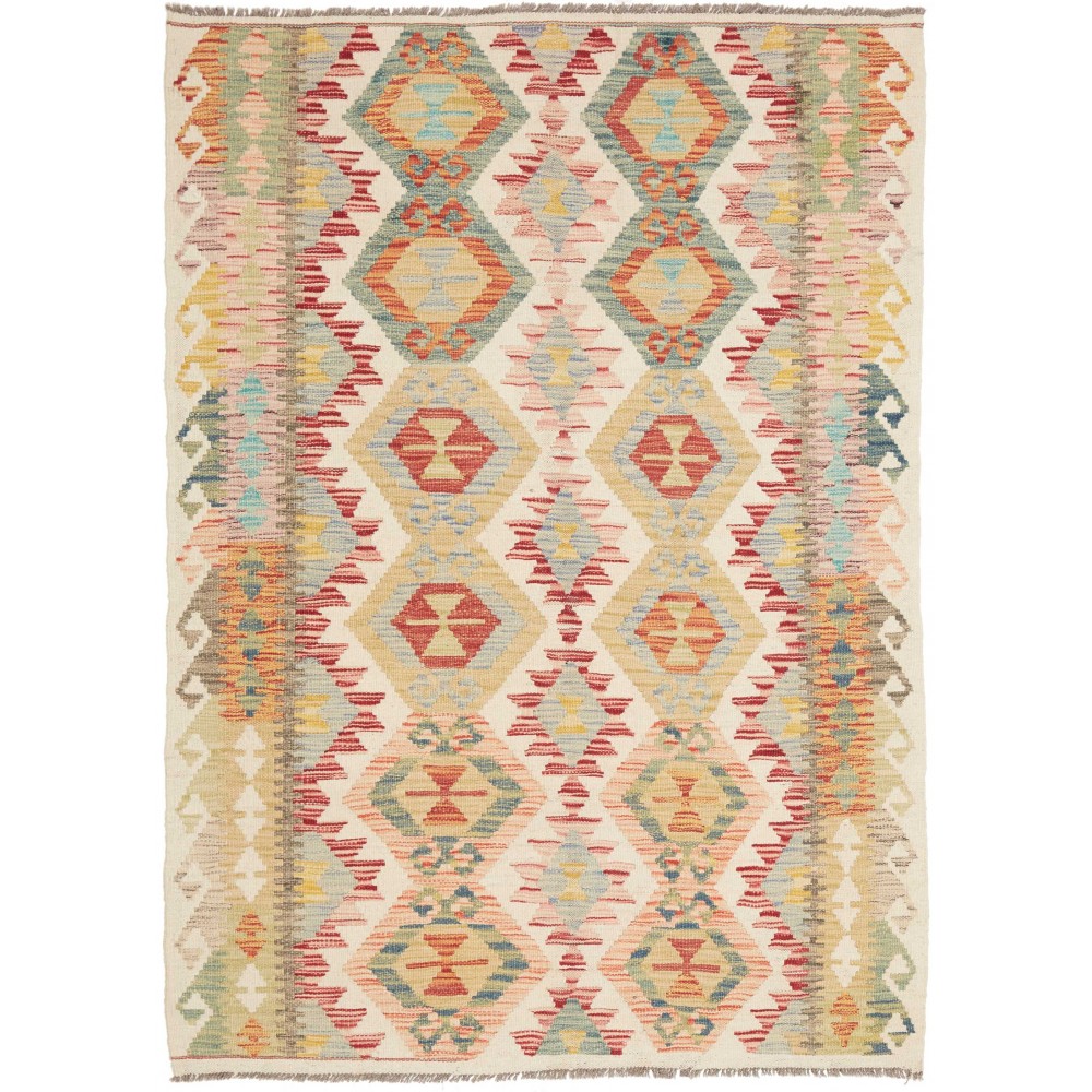 Tappeto Kilim Afghanistan marrone 123x172