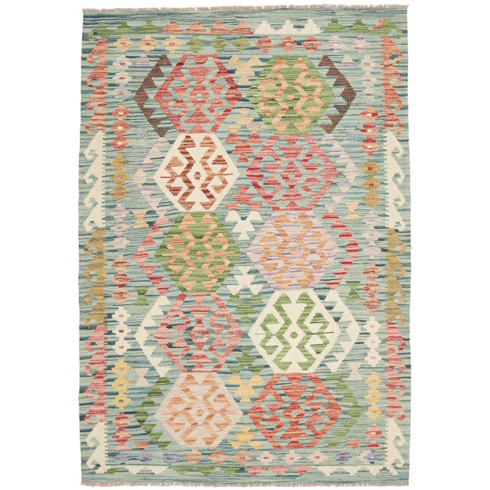 Tappeto Kilim Afghanistan marrone 128x181