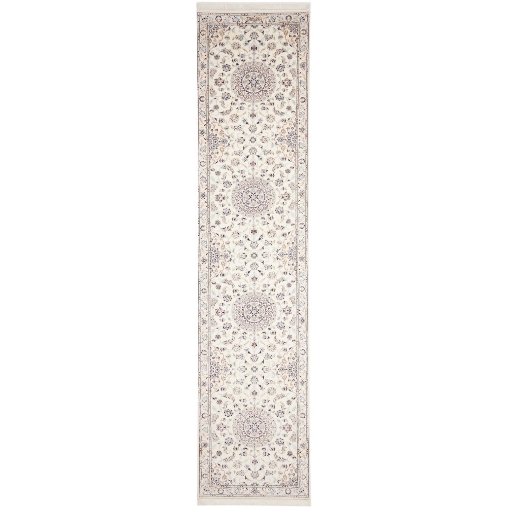 Tappeto Nain 6La Persia bianco 87x400