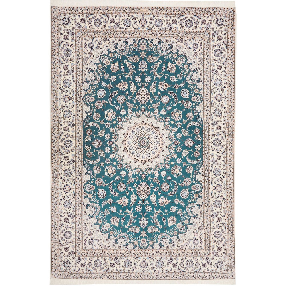Tappeto Nain 6La Persia bianco grigio 203x303