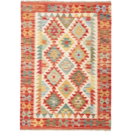 Tappeto Kilim Afghanistan marrone 104x147