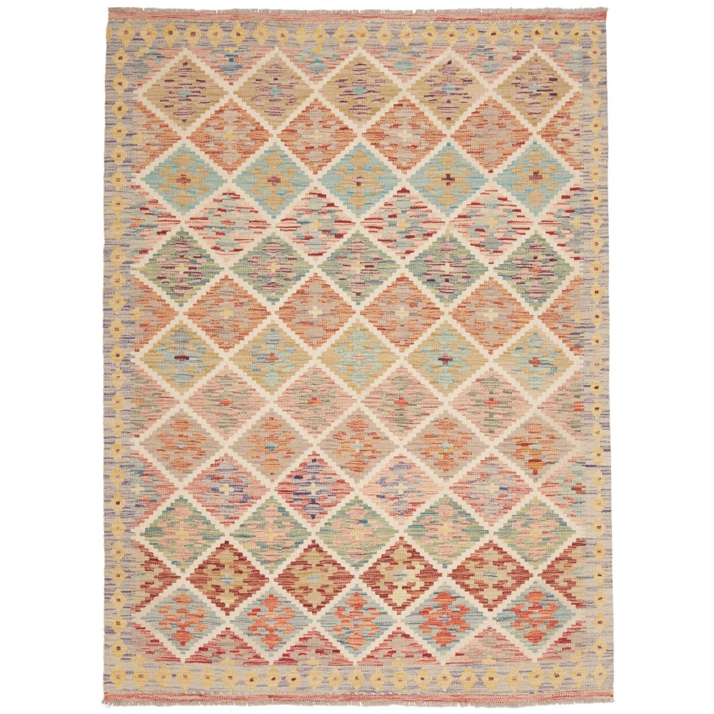 Tappeto Kilim Afghanistan marrone 148x202