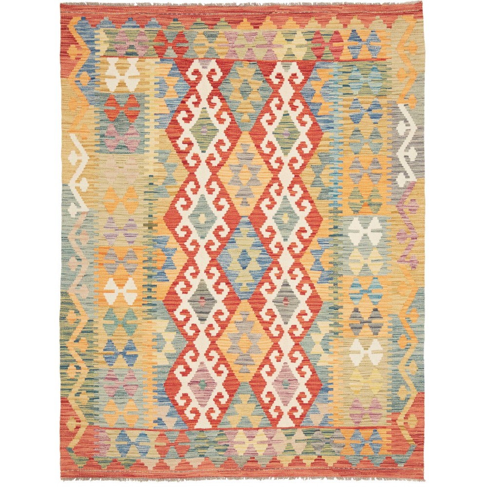 Tappeto Kilim Afghanistan marrone 153x202