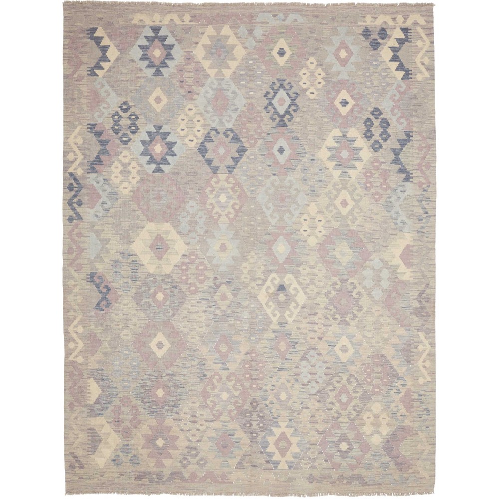 Tappeto Kilim Afghanistan beige azzurro 189x245