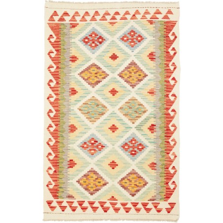 Tappeto Kilim Afghanistan giallo rosso 99x155