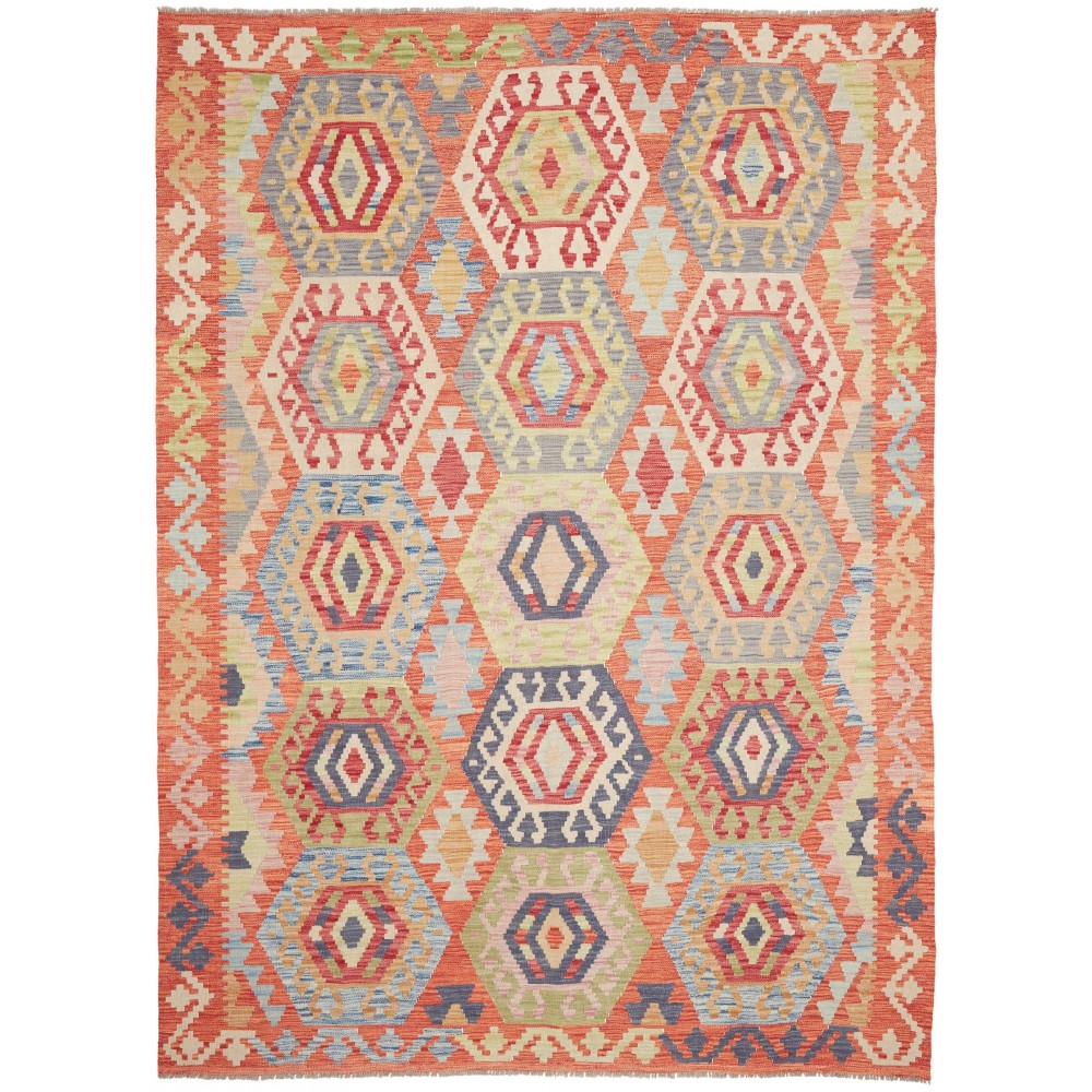 Tappeto Kilim Afghanistan marrone 184x248