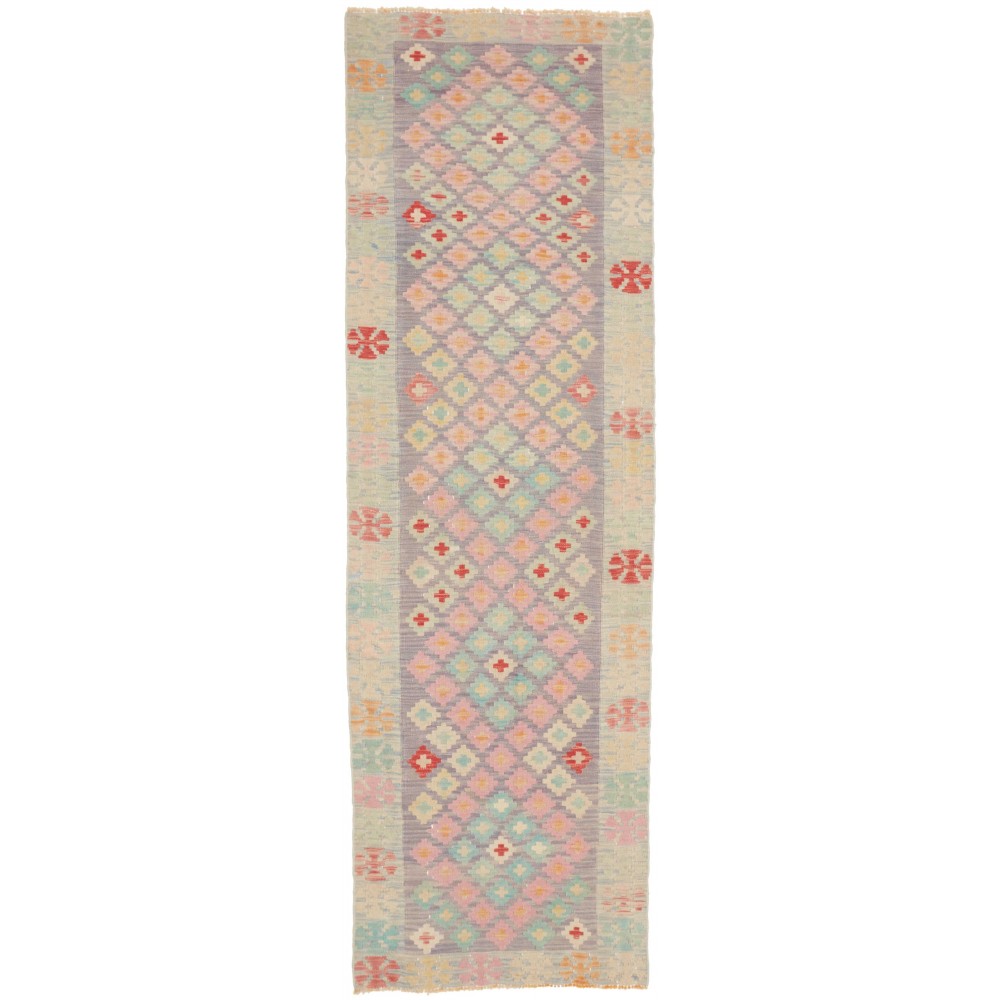 Tappeto Kilim Afghanistan marrone rosso 73x244