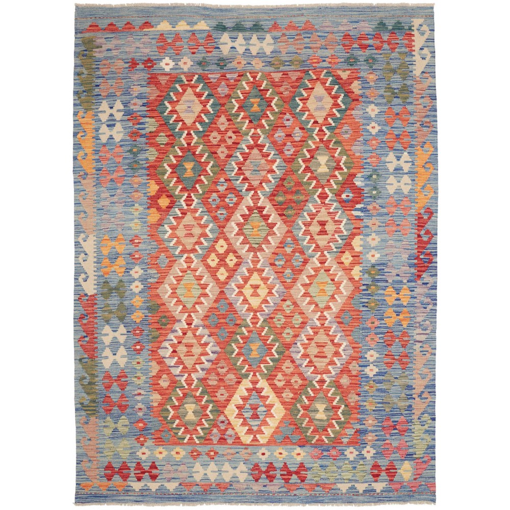 Tappeto Kilim Afghanistan marrone grigio 173x241