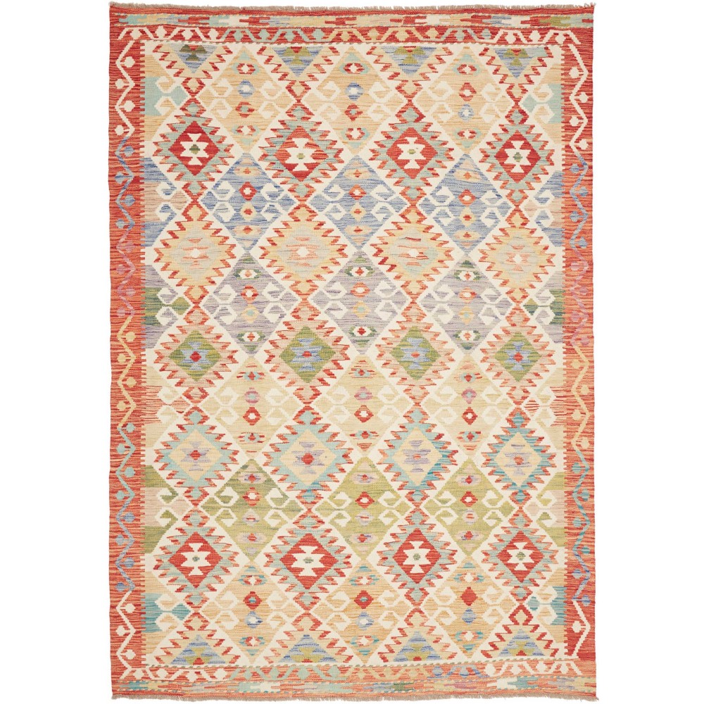 Tappeto Kilim Afghanistan beige marrone 173x244
