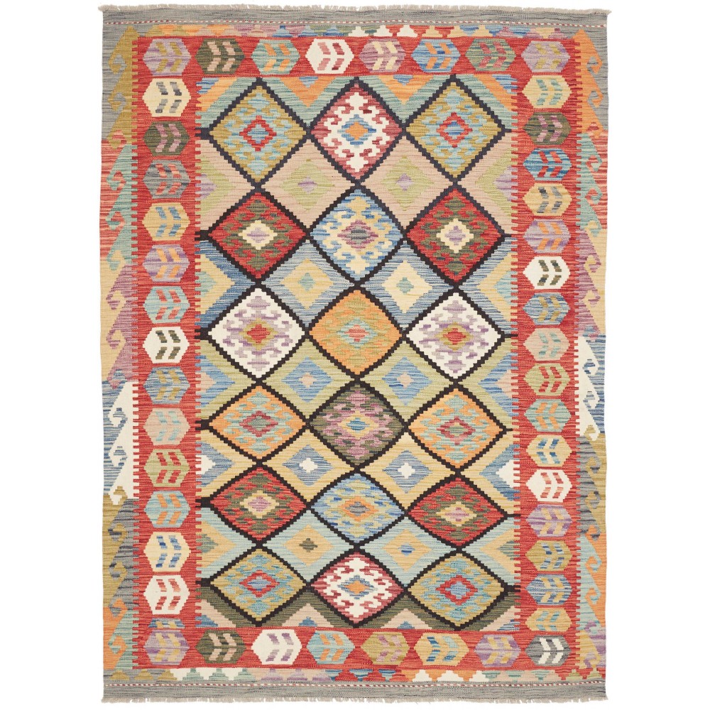 Tappeto Kilim Afghanistan marrone 174x238