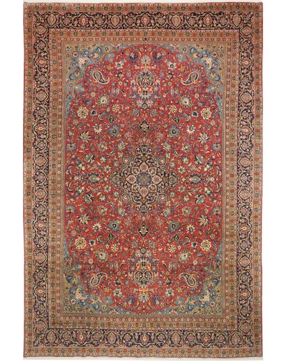 Tappeto Shahreza Persia marrone grigio 287x430