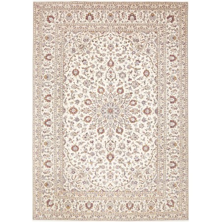 Tappeto Kashan Persia bianco azzurro 243x342