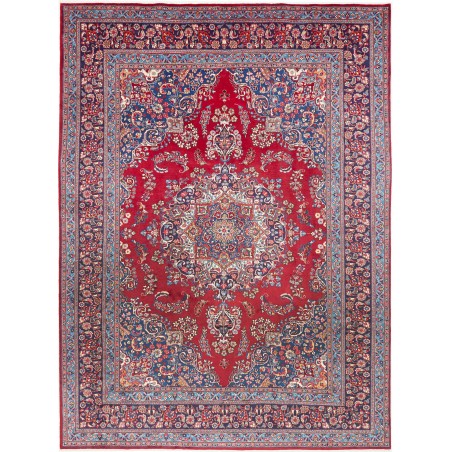 Tappeto Sabzevar Persia azzurro bianco 245x340