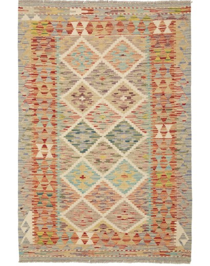 Tappeto Kilim Afghanistan marrone 100x149