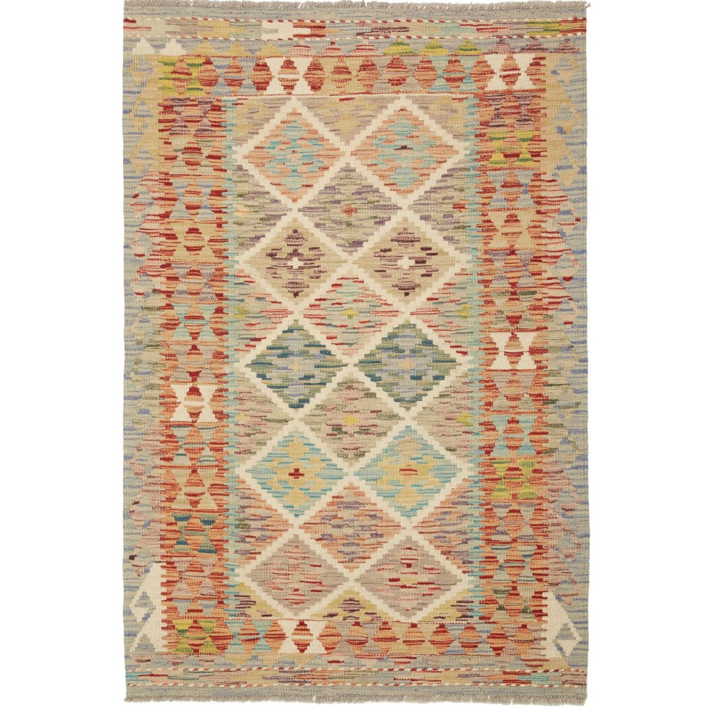 Tappeto Kilim Afghanistan marrone 100x149