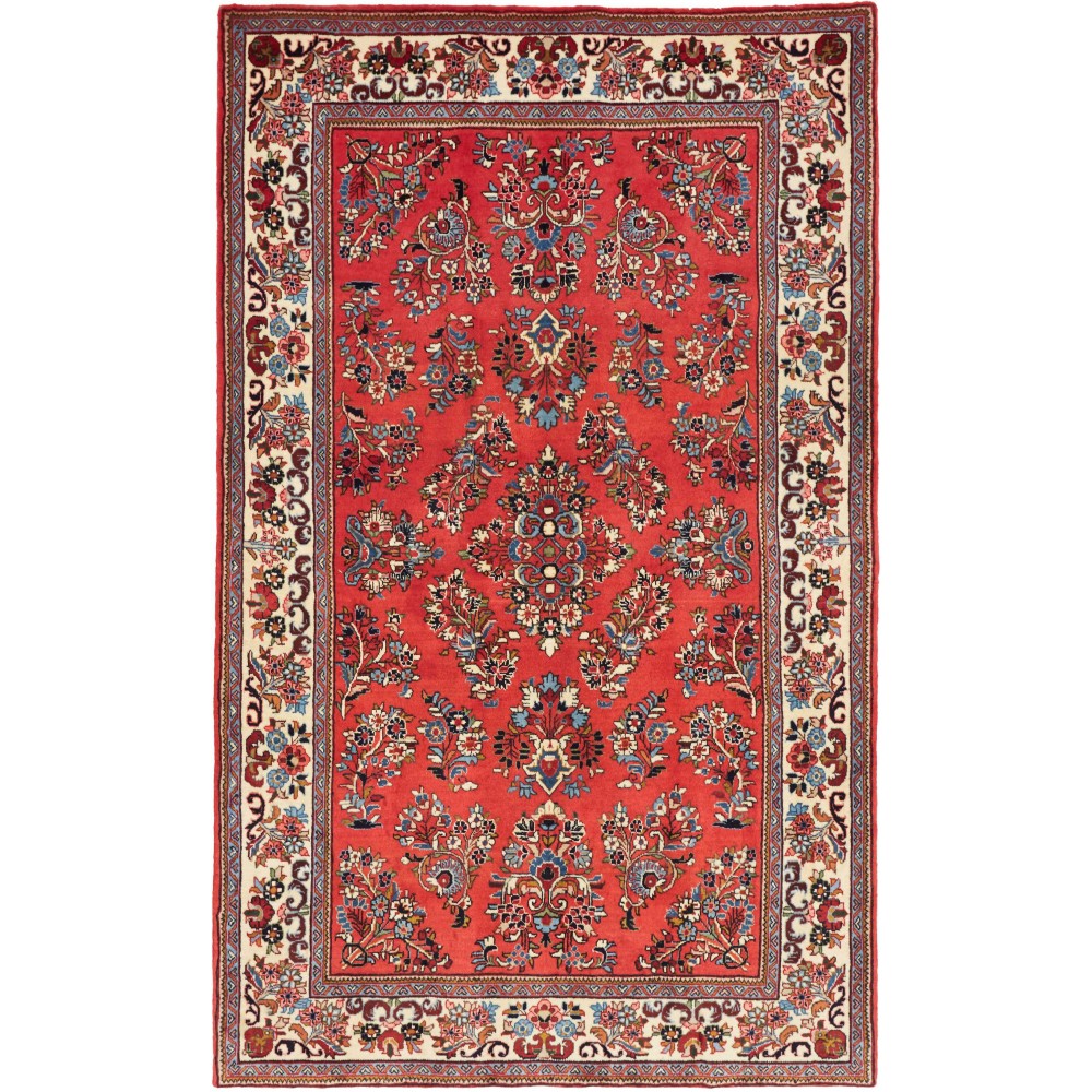 Tappeto Sarough Persia marrone giallo 128x207