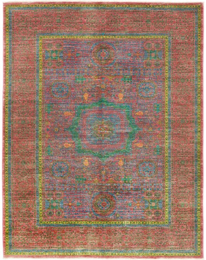 Tappeto Mamlouk Pakistan bianco azzurro 178x231