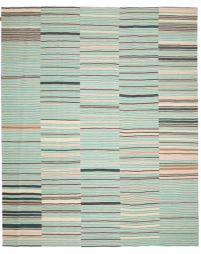 Tappeto Kilim Persia bianco verde 252x305