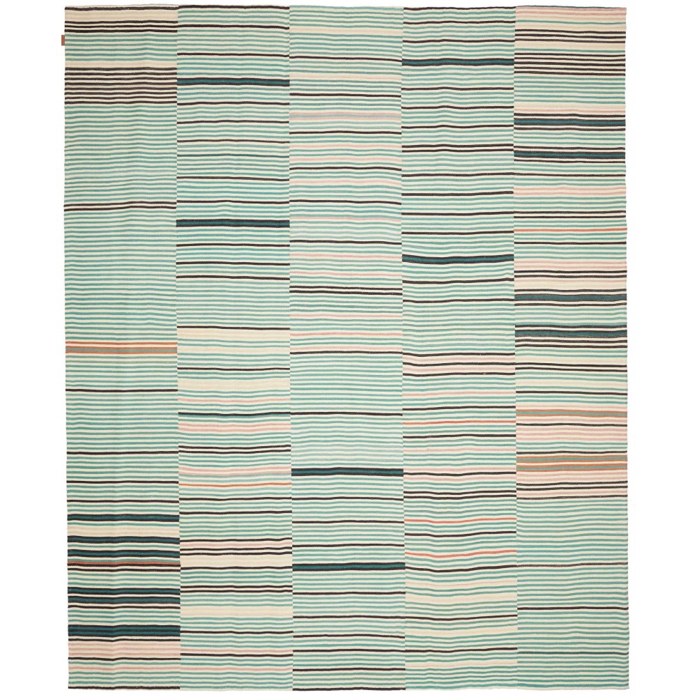 Tappeto Kilim Persia bianco verde 252x305