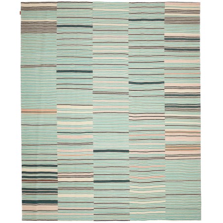 Tappeto Kilim Persia bianco verde 252x305