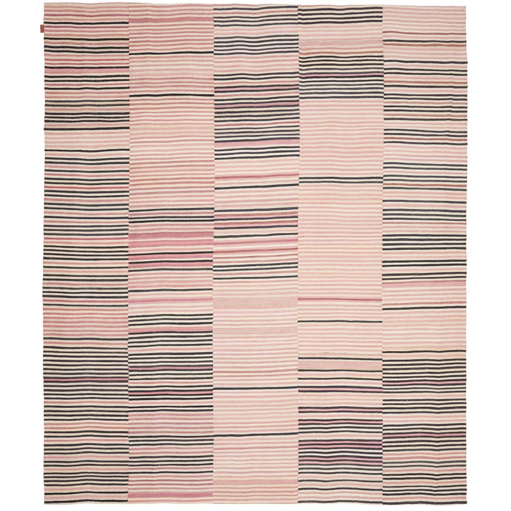 Tappeto Kilim Persia bianco giallo 252x300