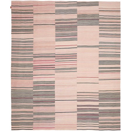 Tappeto Kilim Persia bianco giallo 252x300