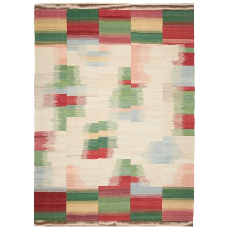Tappeto Kilim Persia beige verde 250x352
