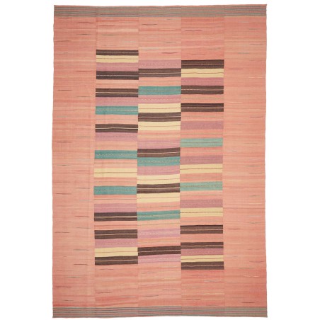 Tappeto Kilim Persia marrone verde 257x380