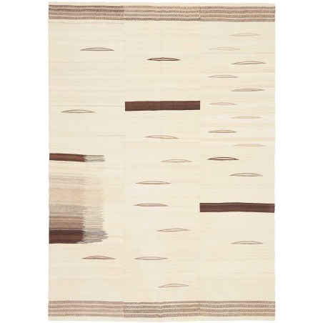 Tappeto Kilim Persia bianco verde 165x233