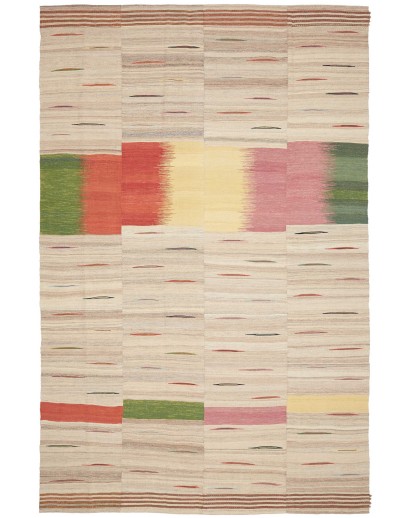 Tappeto Kilim Persia beige azzurro 207x324