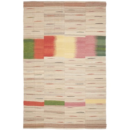 Tappeto Kilim Persia beige azzurro 207x324