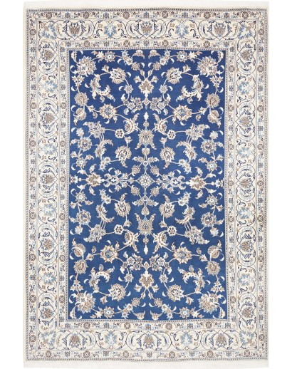 Tappeto Nain Kashmar Persia blu 198x292