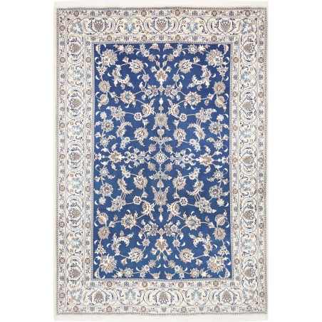 Tappeto Nain Kashmar Persia blu 198x292
