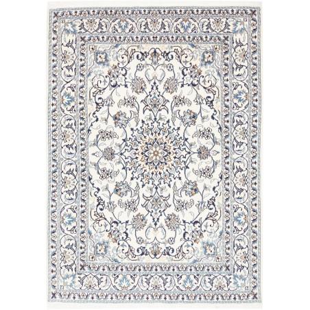 Tappeto Nain Kashmar Persia beige azzurro 142x203