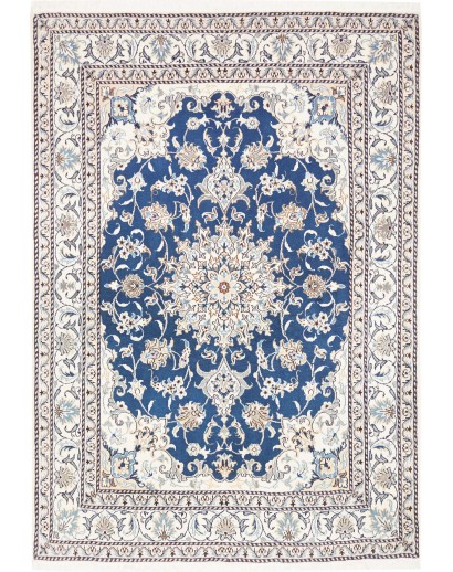 Tappeto Nain Kashmar Persia blu 150x210
