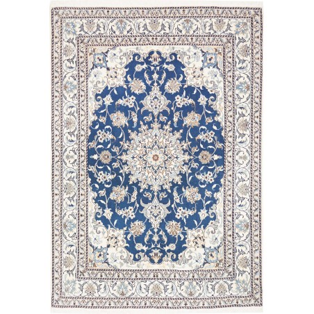 Tappeto Nain Kashmar Persia blu 150x210