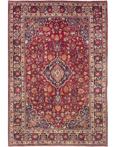 Tappeto Mashad Persia marrone giallo 195x290
